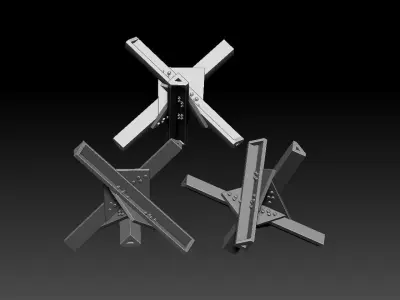 Hedgehog Anti Tank 3D print model