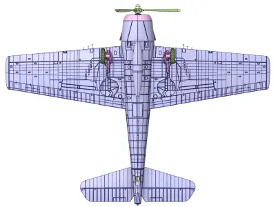Grumman F6F-5 Hellcat 1 by 48 Scale 3D Printable Model 3D print model