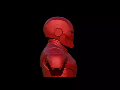 iron man bust 3D print model
