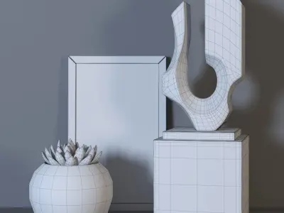 Decorative set 03 Free 3D model