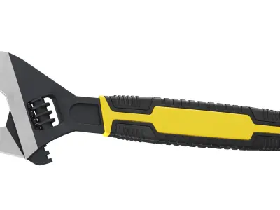 Adjustable Crescent Wrench 3D model