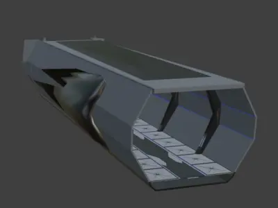 Space Station Low-poly 3D model