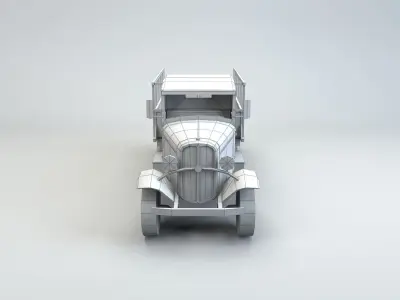Low Poly Type 94 Army Truck Low-poly 3D model