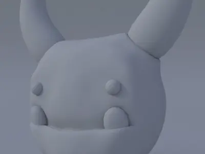 Textured sci-fi puppet - Fantasy Monster Low-poly 3D model