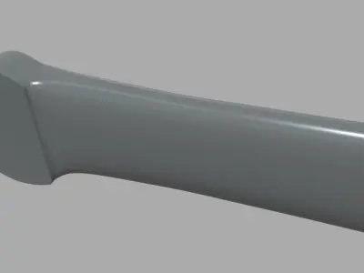 Car Door Handle 03 Low-poly 3D model