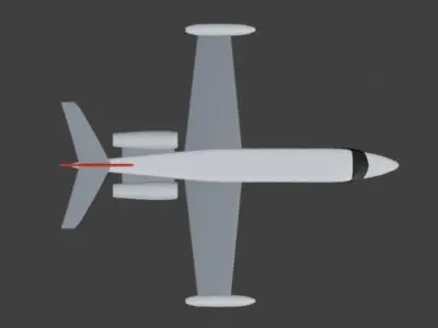 IAI Westwind Low-poly 3D model