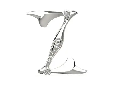 Alphabet Latin Z 3D print model purchase