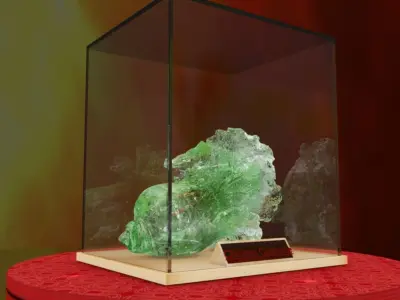 Chinese green cabbage crystal gem 3D model