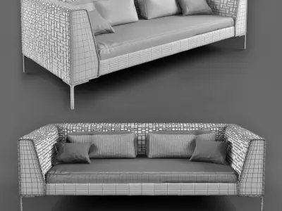 sofa by zaprecsheno Free 3D model