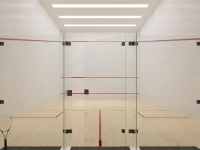 Double Squash Court 3D model