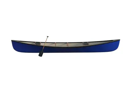 Canoe  Low-poly 3D model