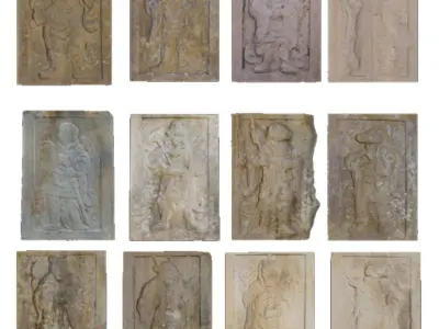 Korean Traditional 12 Zodiac sign 3D model