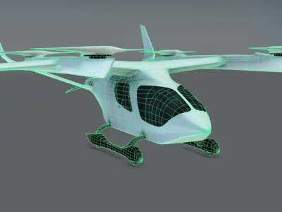 BETA Alia-250 Low-poly 3D model