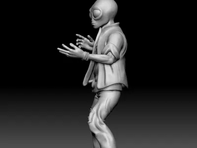 Alien Statue - 0330 3D print model
