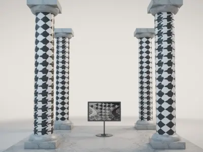 ESCHER COLUMNS 3D model