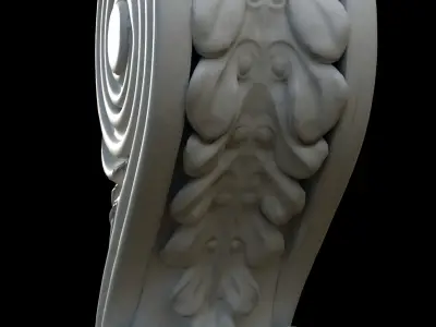buttress marble corbel Low-poly 3D model