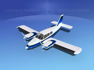 Piper PA-34 Seneca V11 3D model
