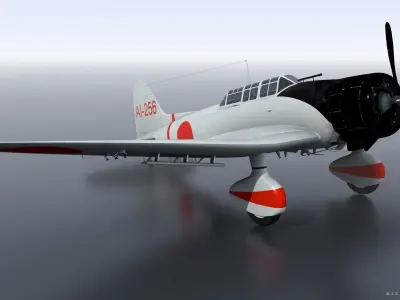 D3A1 - not rigged Low-poly 3D model