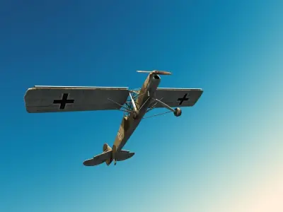Fieseler Fi-156 Low-poly 3D model