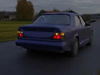 Mercedes w124 Free 3D model