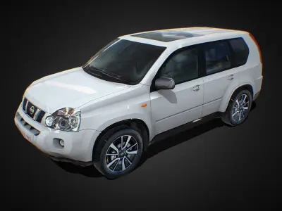 Nissan X-Trail 2007-2014 Low-poly 3D model