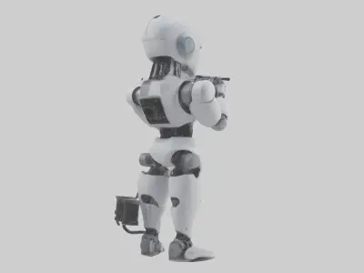 Robot version of a photographer model 3D model