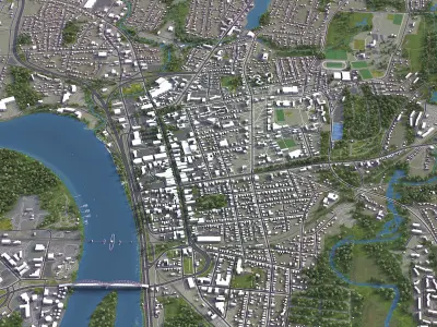 Middletown Low-poly 3D model