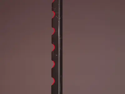 Futuristic Red Sword 3D model