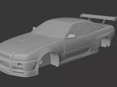 Nissan Skyline GTR Printable Model 3D print model