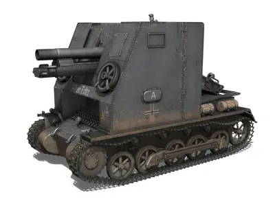 Sturmpanzer 1 - Bison - Alter Fritz - 2PzDiv 3D model