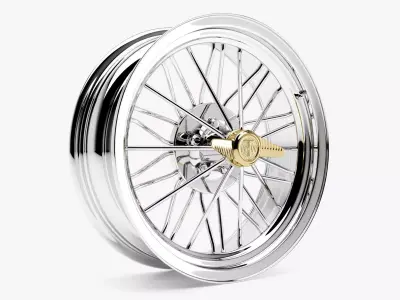 Texan Wire Wheel 3D model