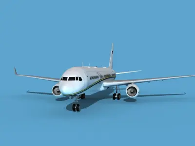 Boeing C-32B Unmarked SOG V01 3D model