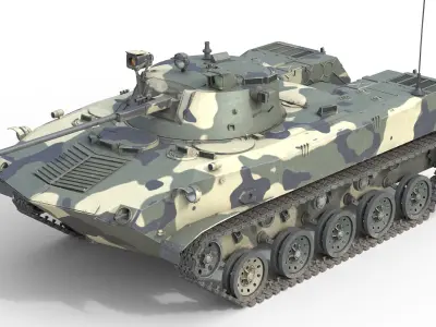 5 Military Vehicles Collection v23 Low-poly 3D model