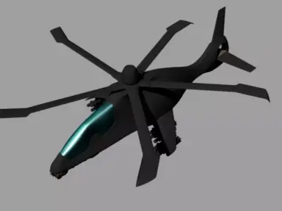 helicopter LHX 3D model