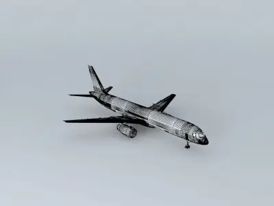 Template Boeing 757 200PF Free 3D model