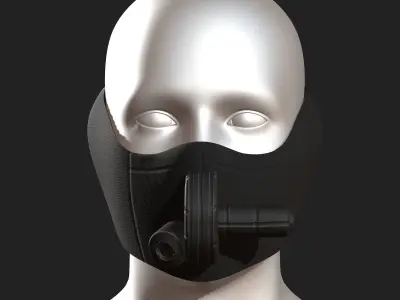 Gas mask helmet scifi fantasy armor hats military Low-poly Low-poly 3D model