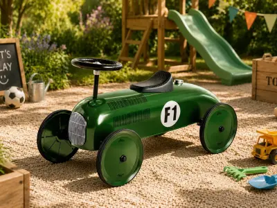 Vintage Racing Pedal Car Model 3D model