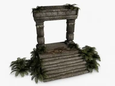 Ancient Jungle ruins 3D model