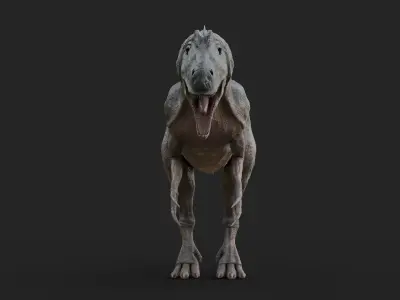 Allosaurus t - rex Low-poly 3D model