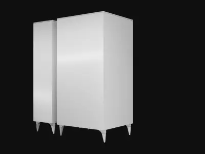 White Closet 3D model