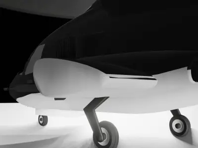 Airwolf AR VR Ready Low-poly 3D model