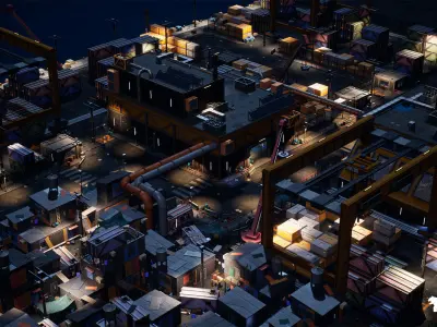 Cyberpunk Mega Bundle Vol 2 Low-poly 3D model