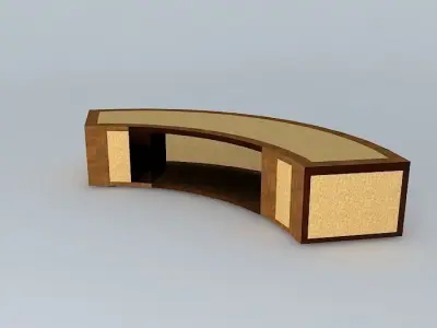 Reception Counter 3D model
