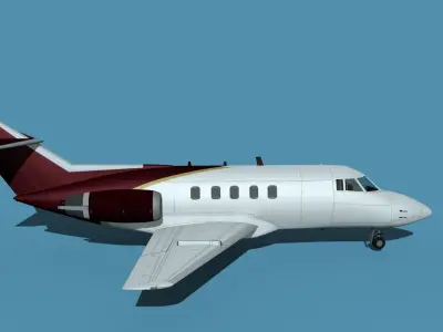 British Aerospace 125 Dominie V04 3D model