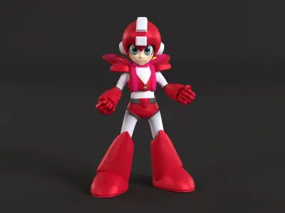 Jet MegaMan - Megaman 6 3D model