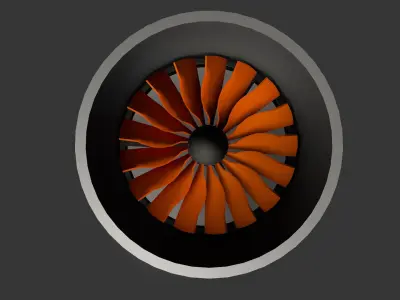 Air Ducted Turbine - Render and 3D printable compatible files 3D model