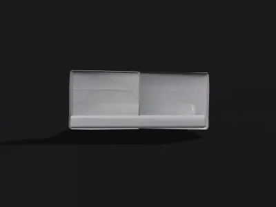 Modern bed Free low-poly 3D model purchase