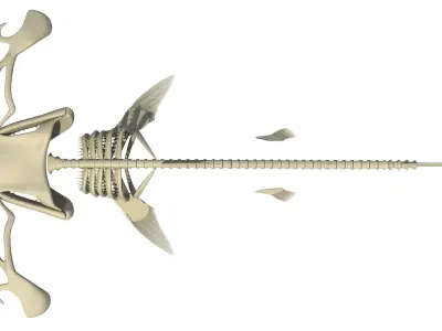 Hammerhead Shark Skeleton 3D model