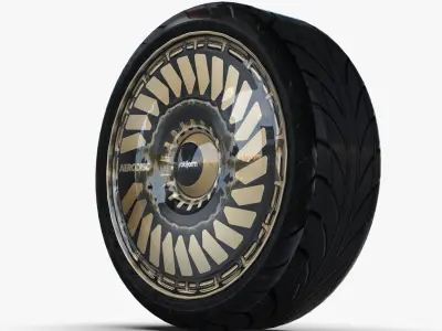 D4 Wheelrim Maresal3d Low-poly 3D model