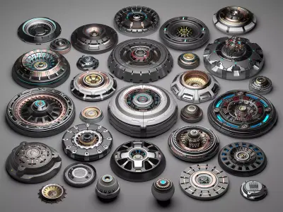 sci fi kitbash subdivision ready 3d model 3D model